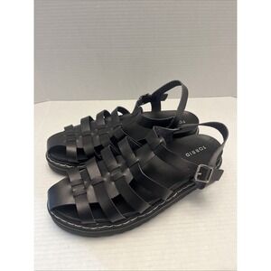 Torrid Women's Size 12 Chunky Black Gladiator Sandals